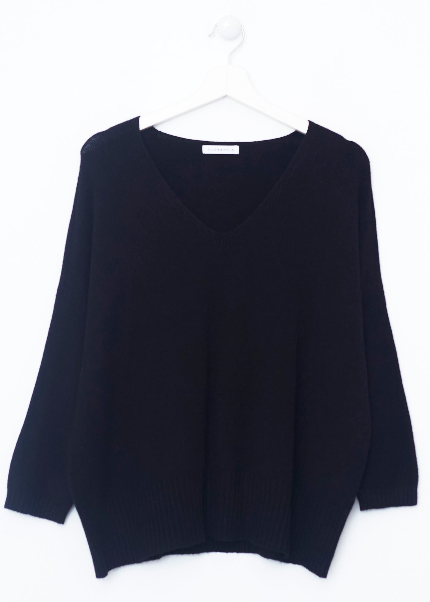 Jersey sin costuras cuello punta