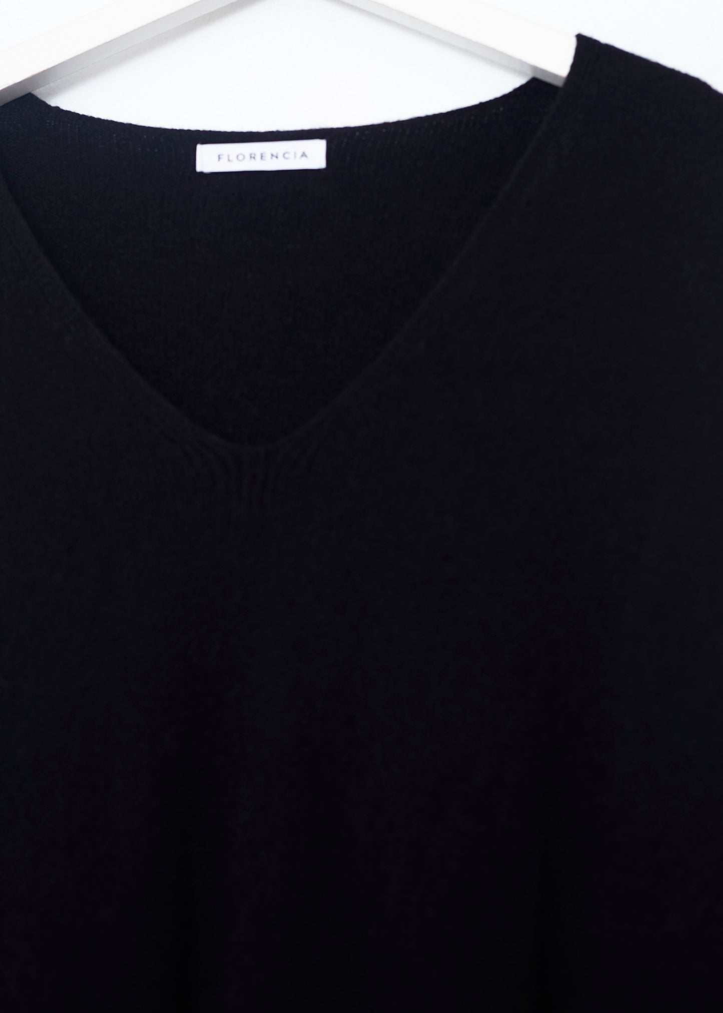 Jersey sin costuras cuello punta