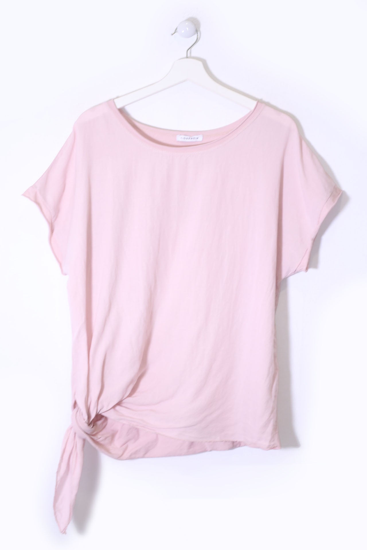 Camiseta bimateria nudo