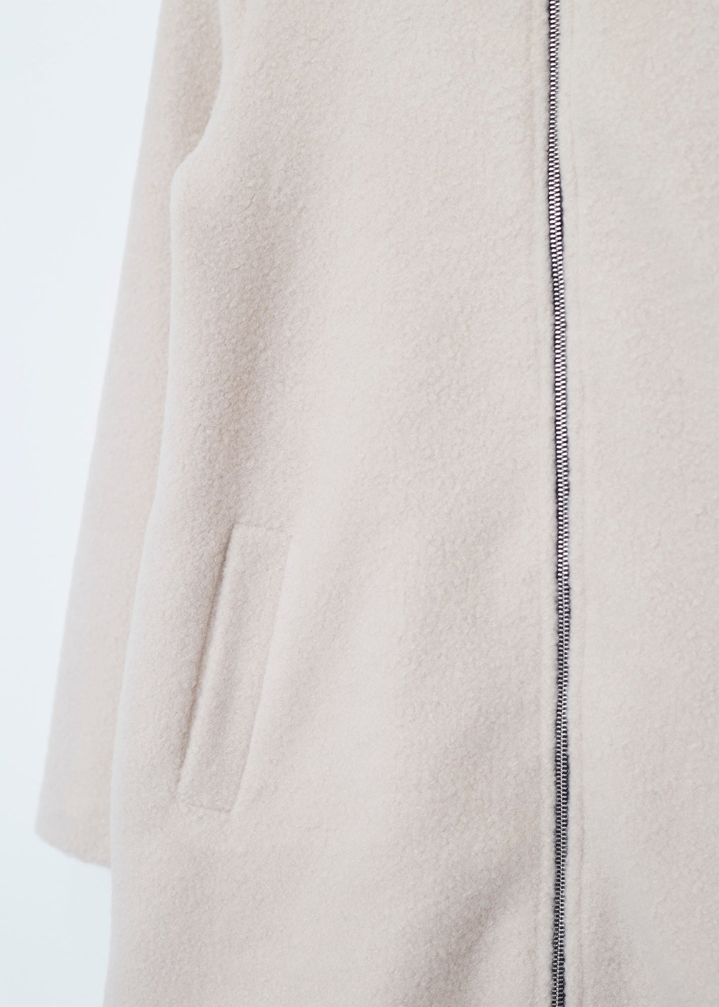 Llama hooded coat