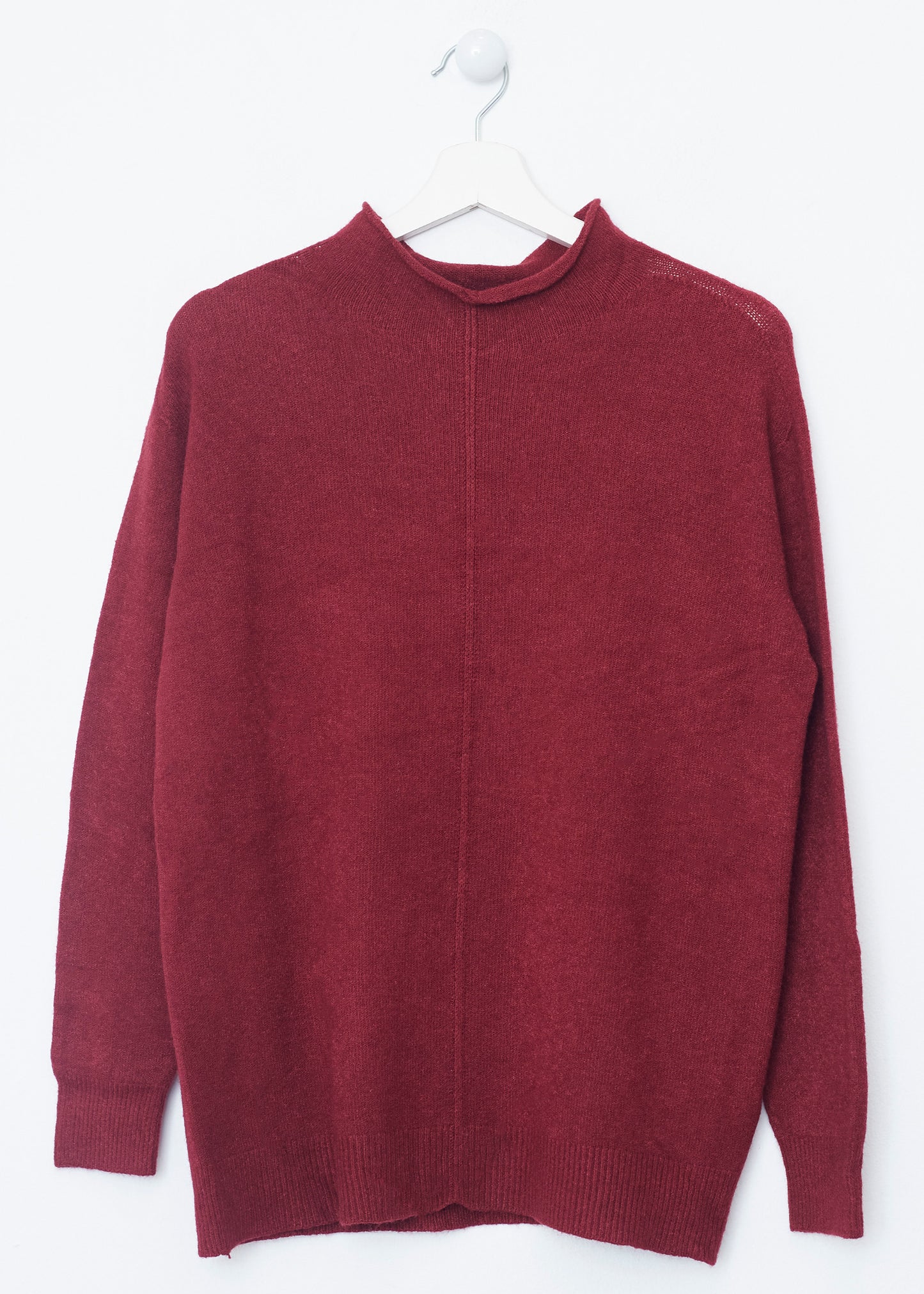 Seamless high neck jersey