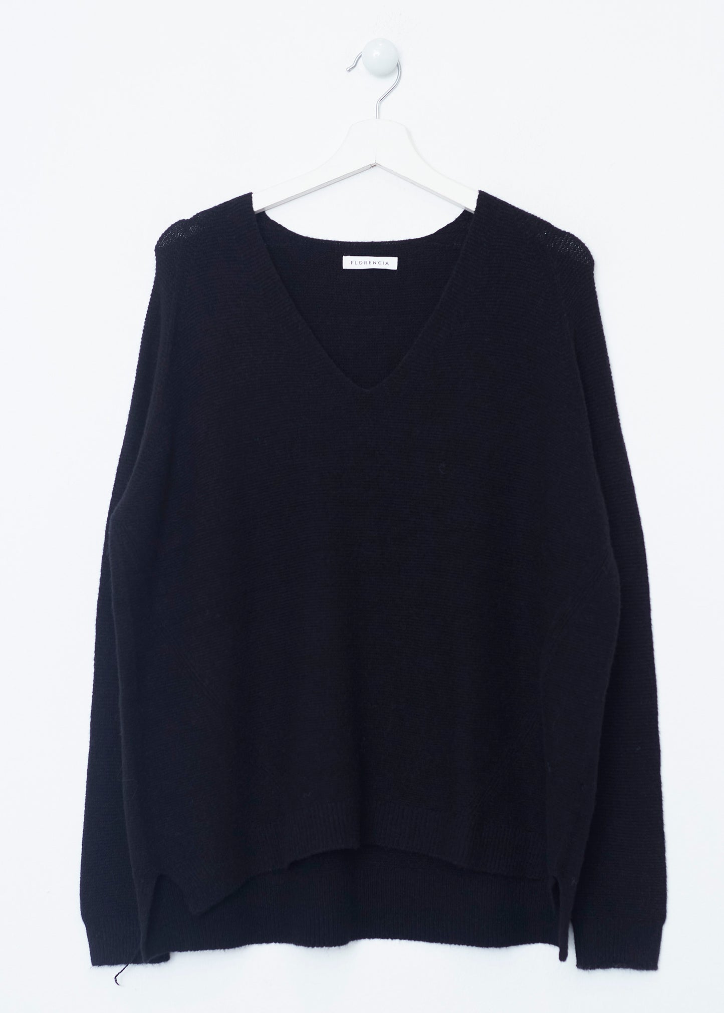 Jersey sin costuras cuello punta