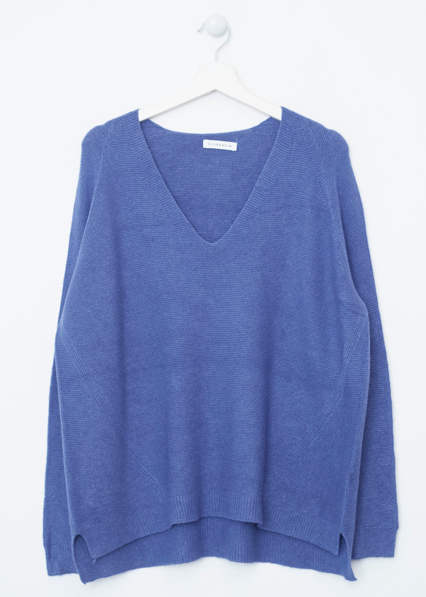 Jersey sin costuras cuello punta