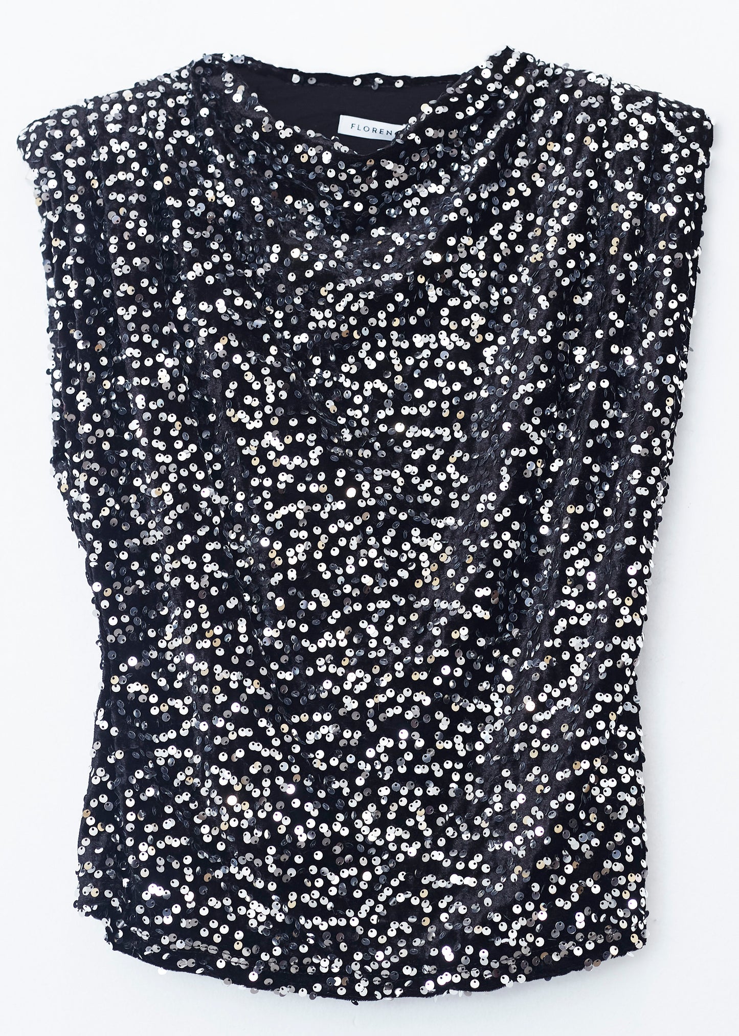 Top terciopelo paillettes