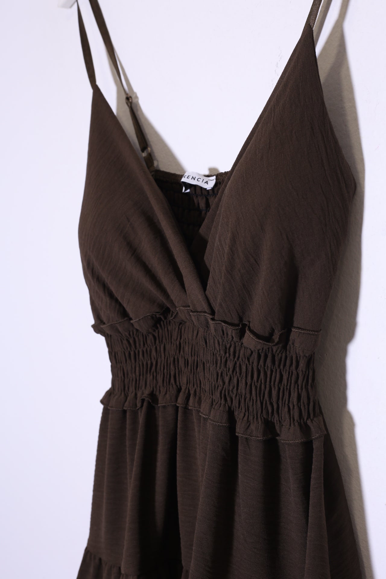 Vestido corto fruncido