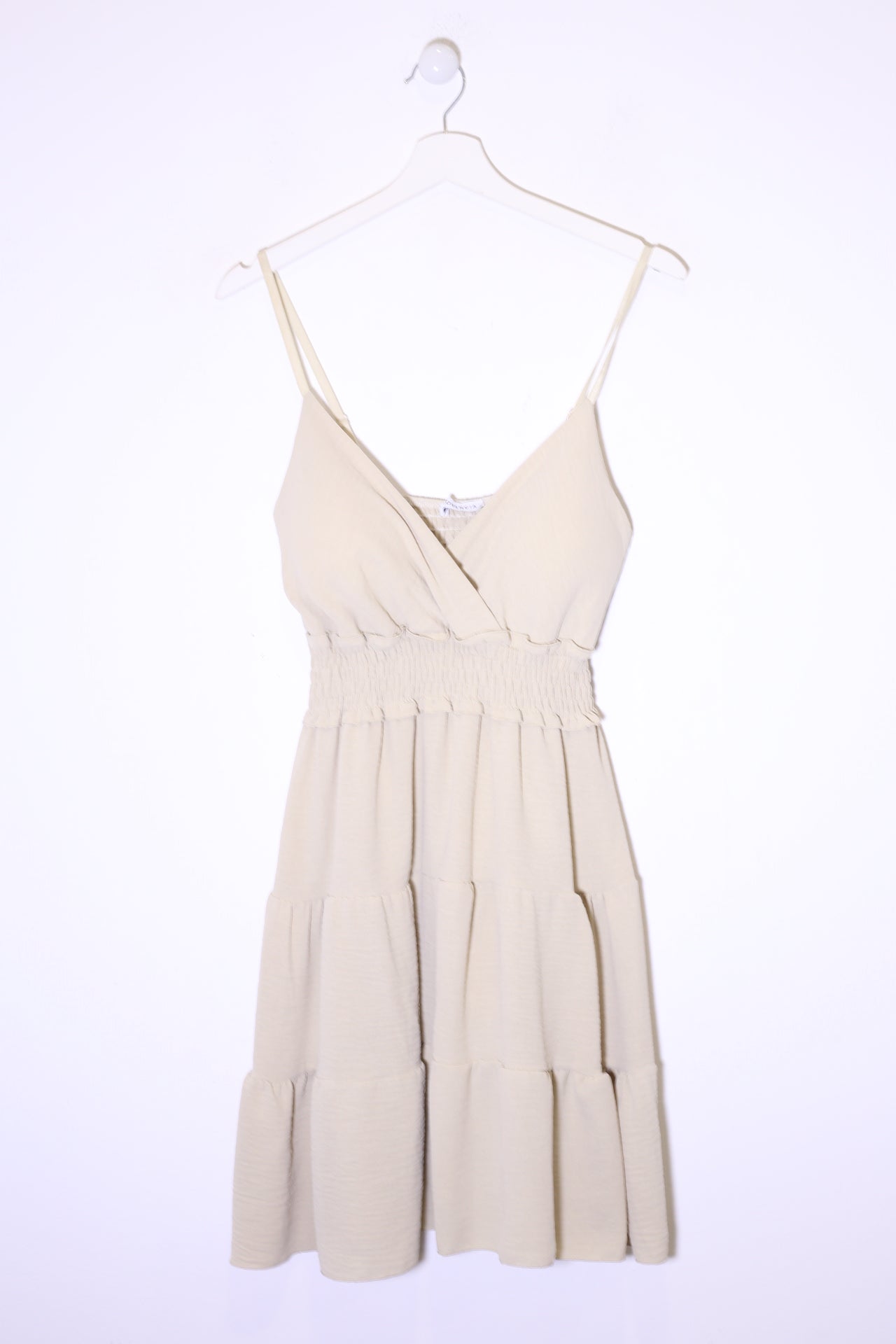 Vestido corto fruncido