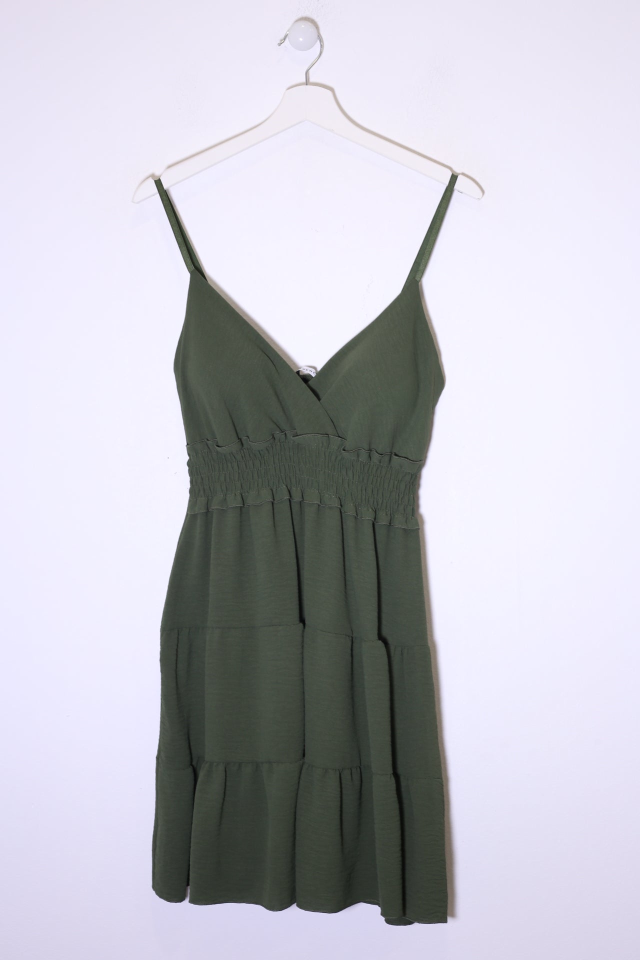 Vestido corto fruncido