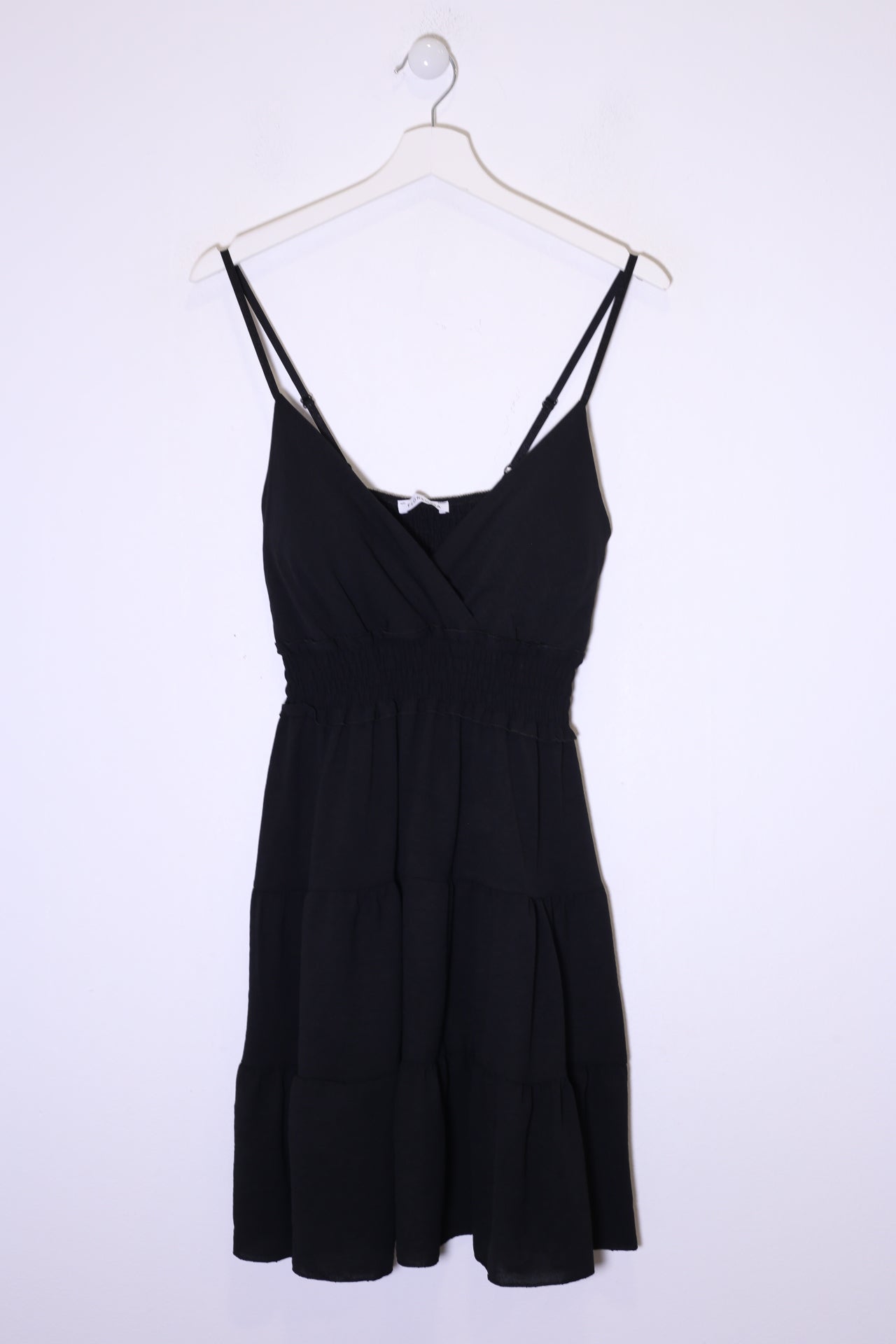 Vestido corto fruncido