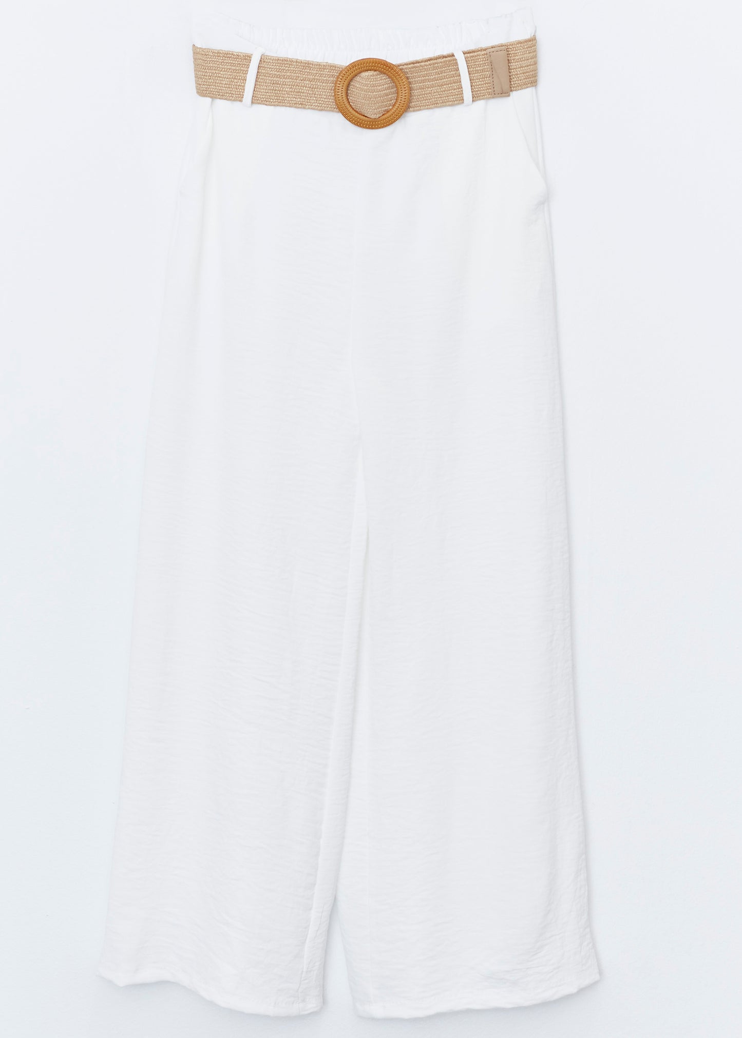 Flowy trousers with belt