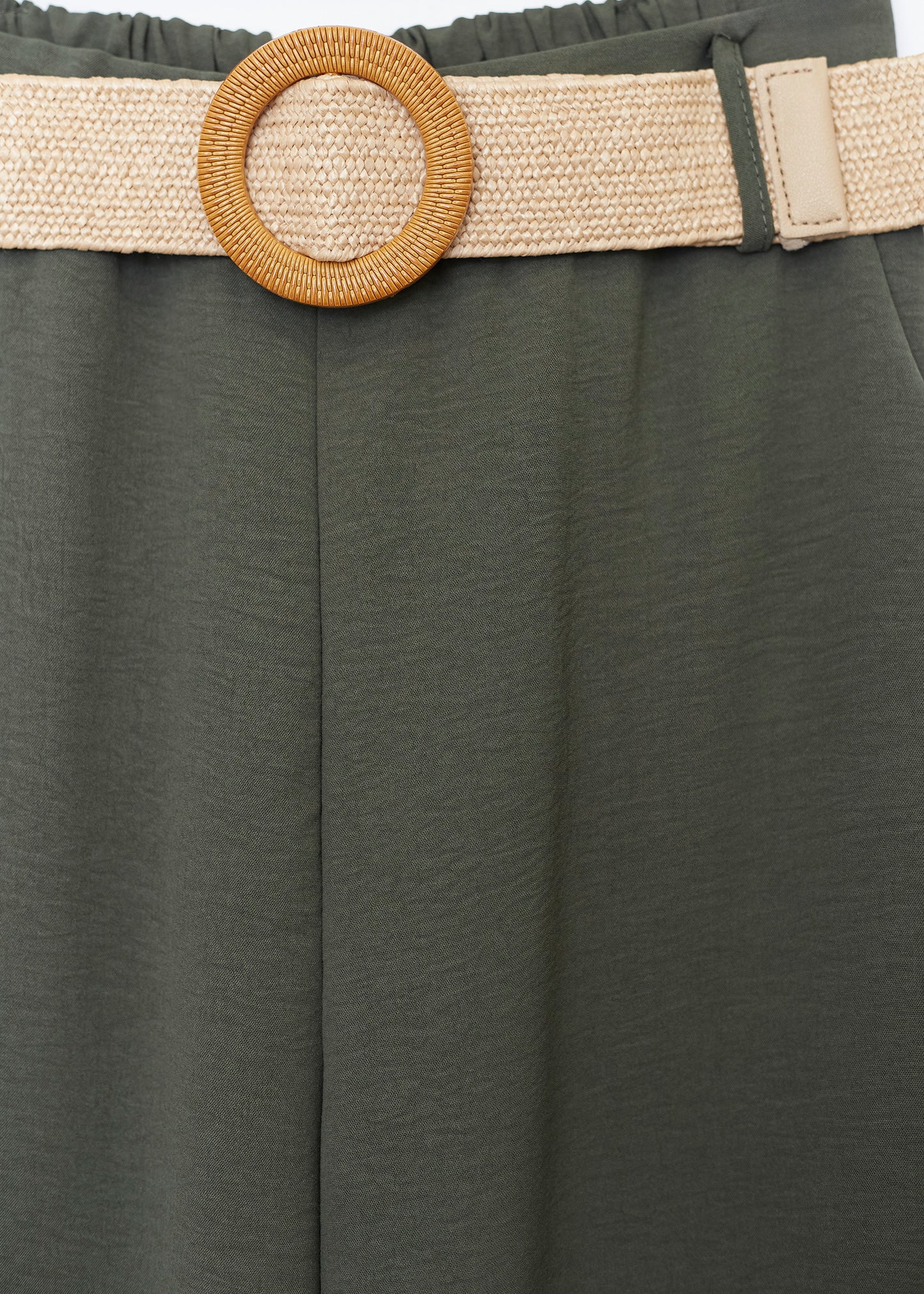 Flowy trousers with belt