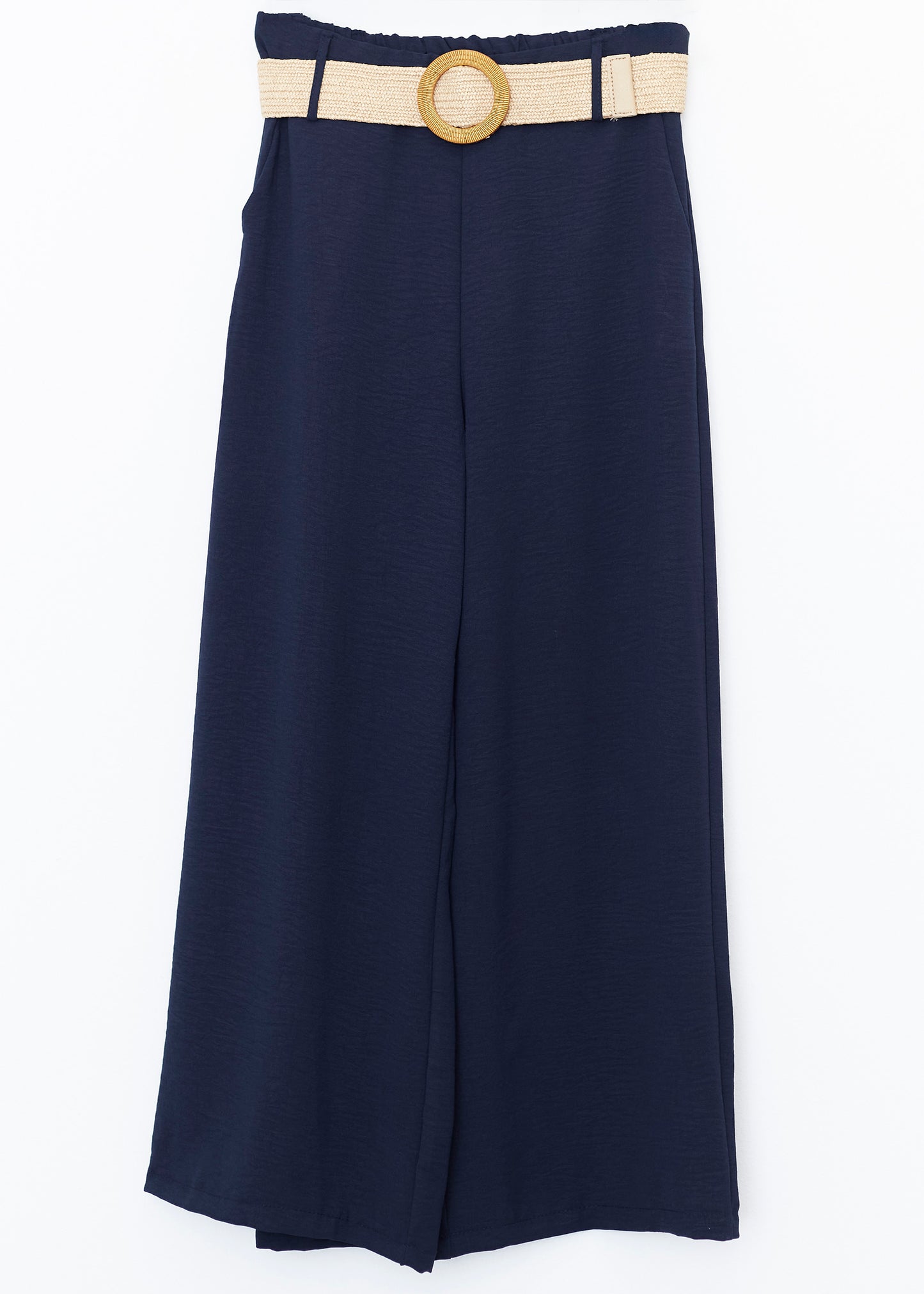 Flowy trousers with belt