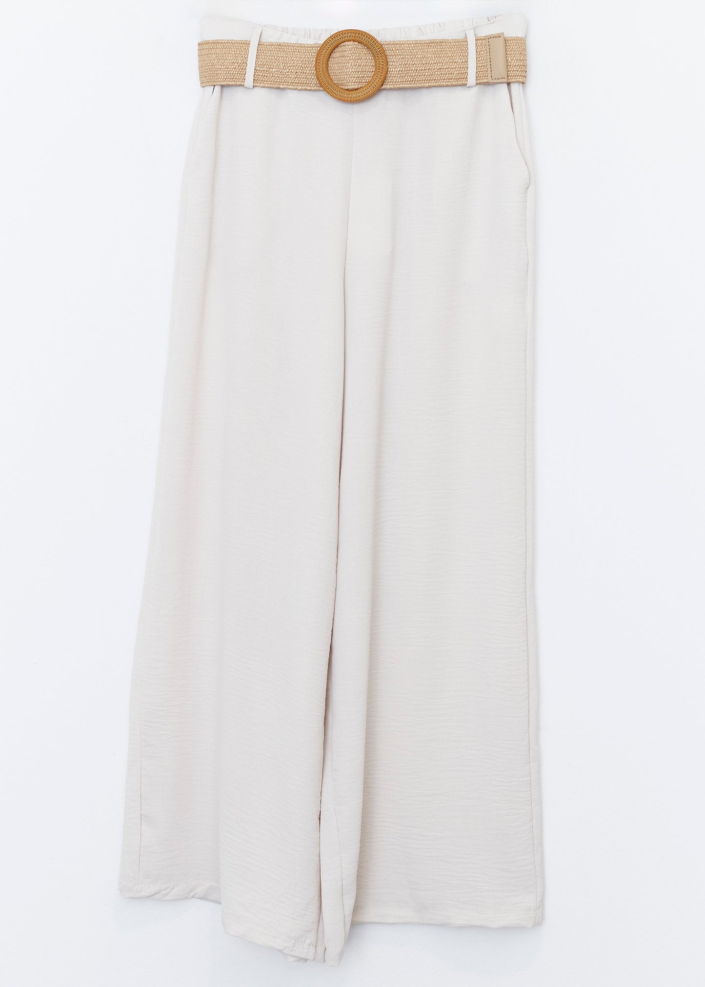 Flowy trousers with belt