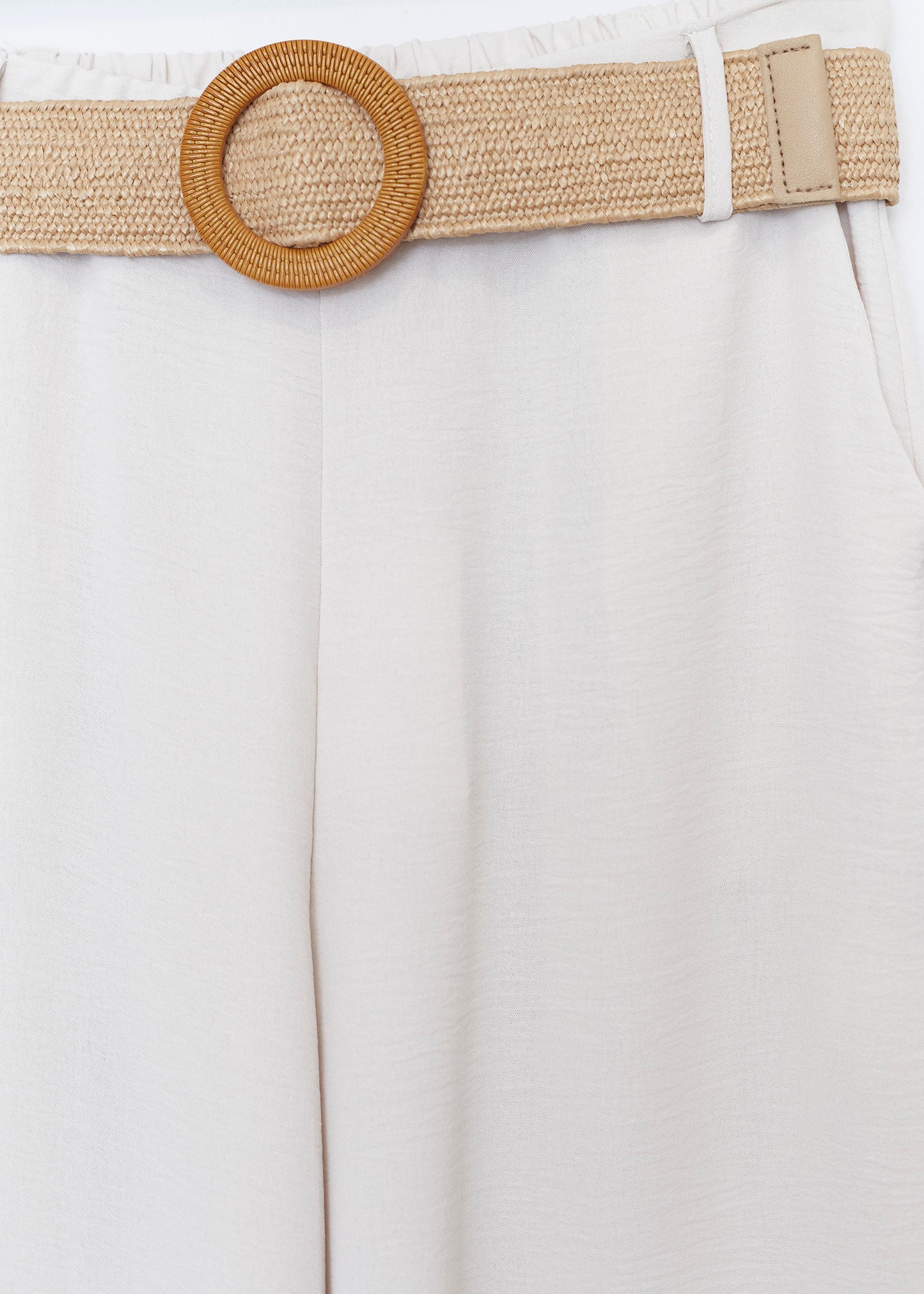 Flowy trousers with belt