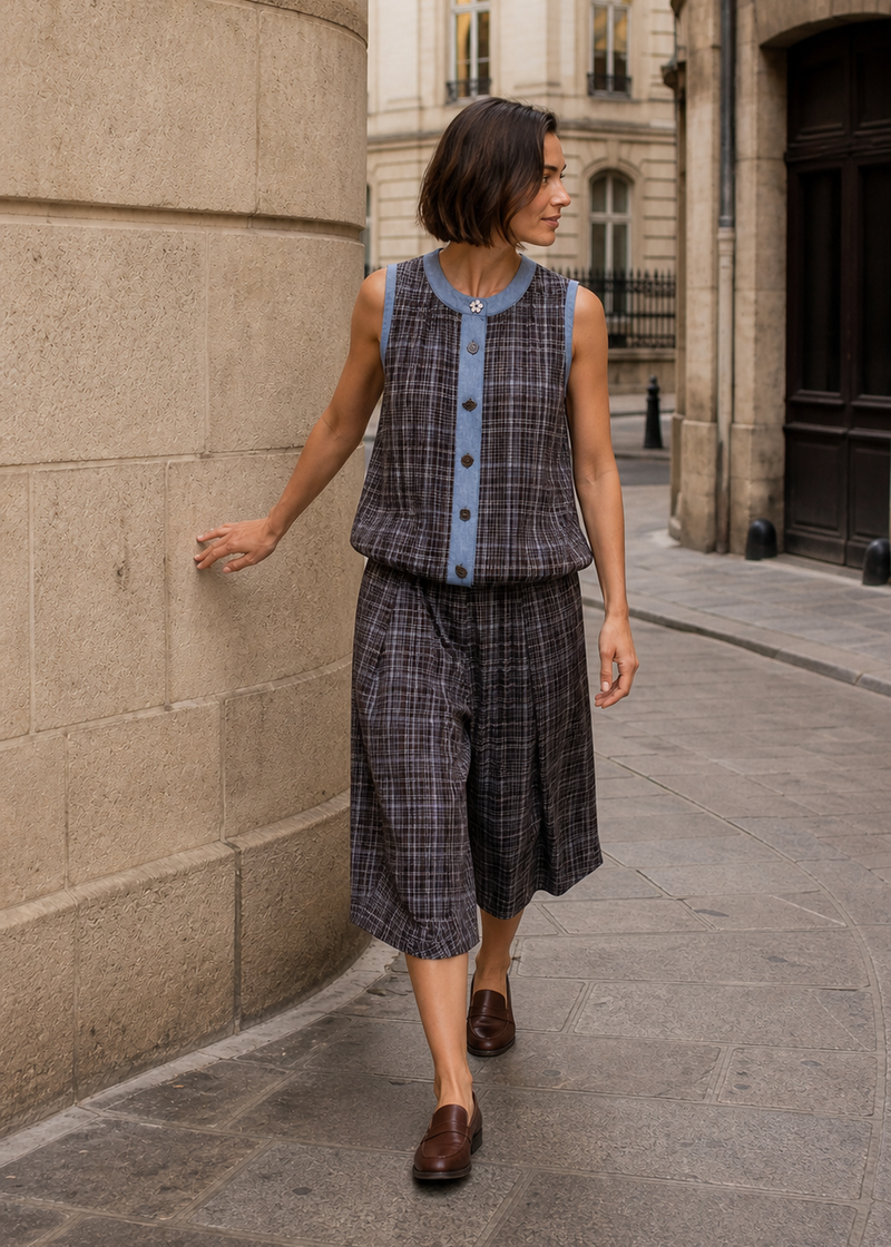 Falda pantalón cuadros