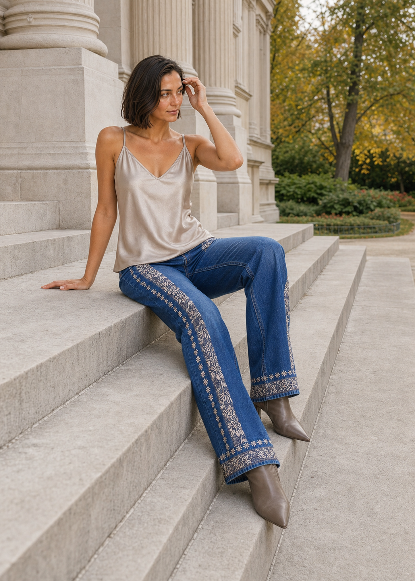Jeans bordados