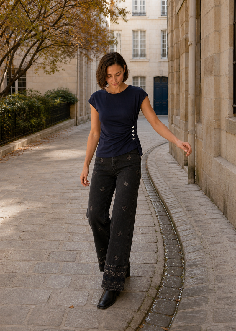 Jeans bordados