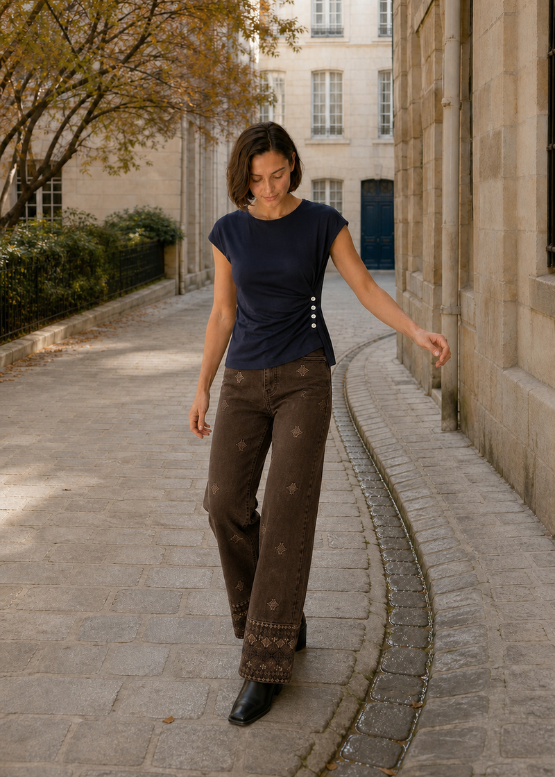 Jeans bordados