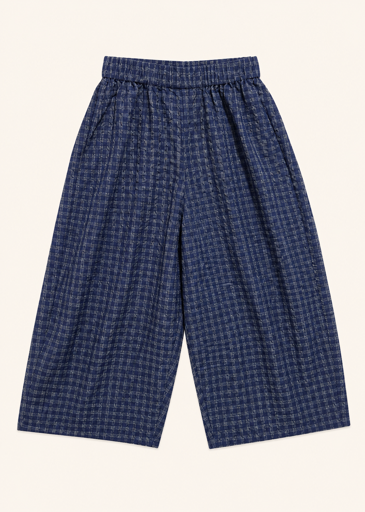 Pantalones anchos cuadros