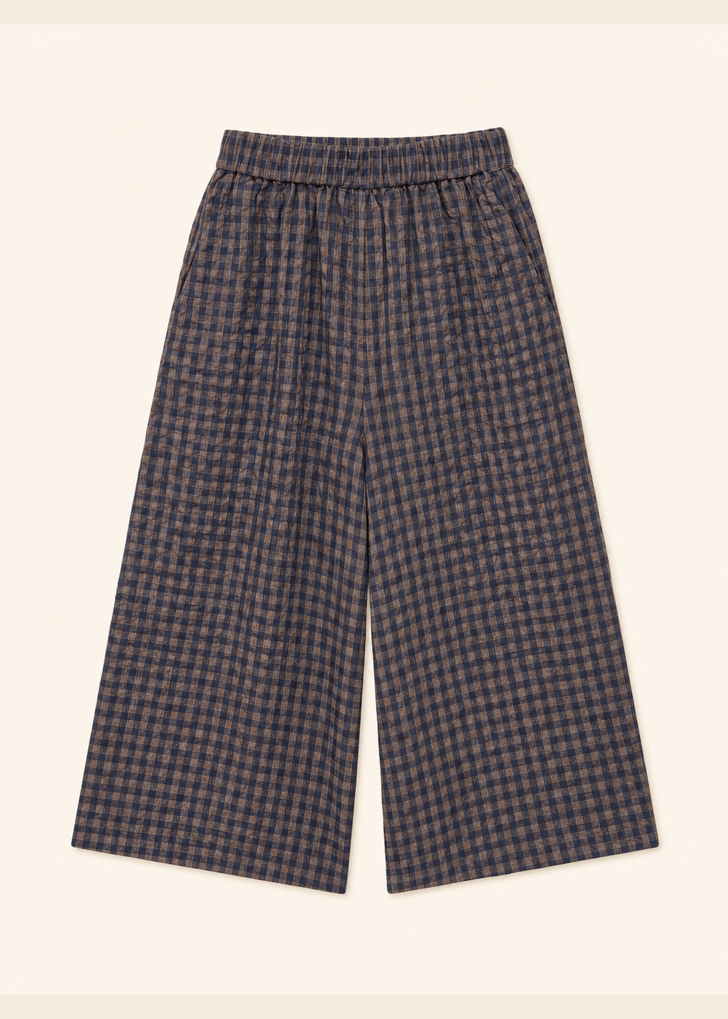 Pantalones anchos cuadros