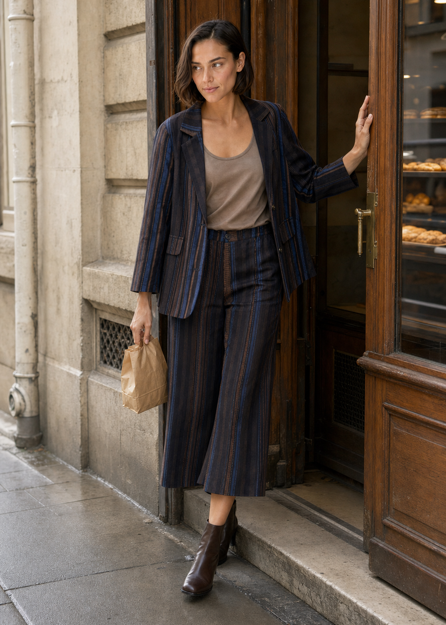 Blazer rayas tribal