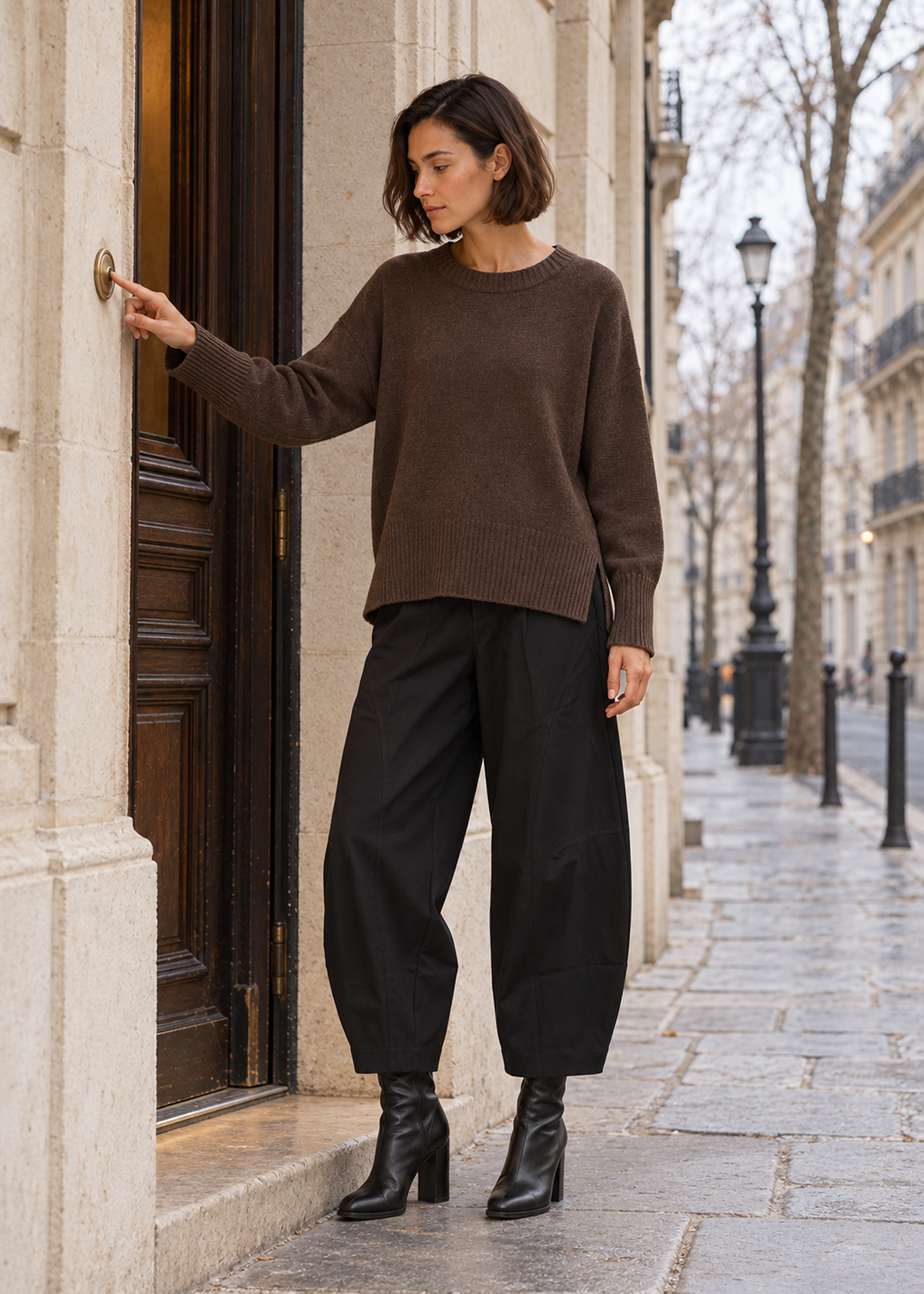 Pantalones Capri anchos