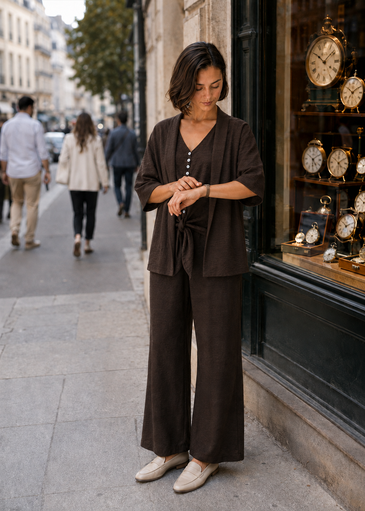Flowy wide-leg pants