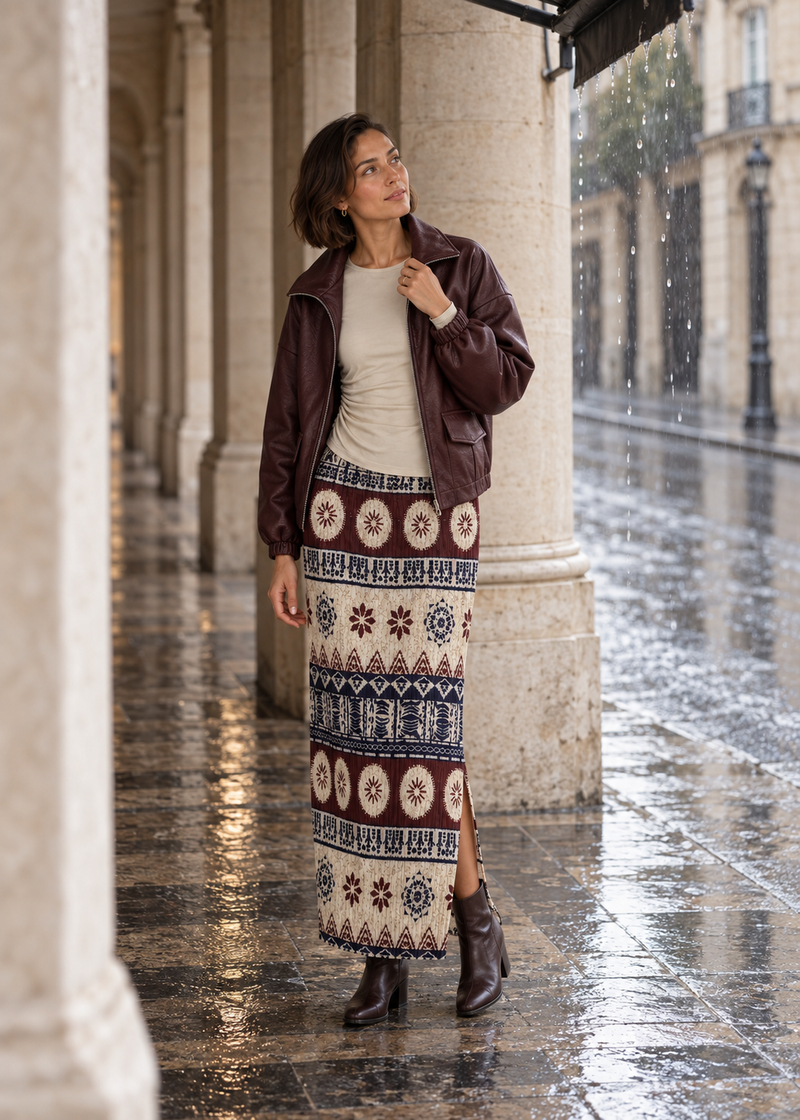 Faux leather jacket