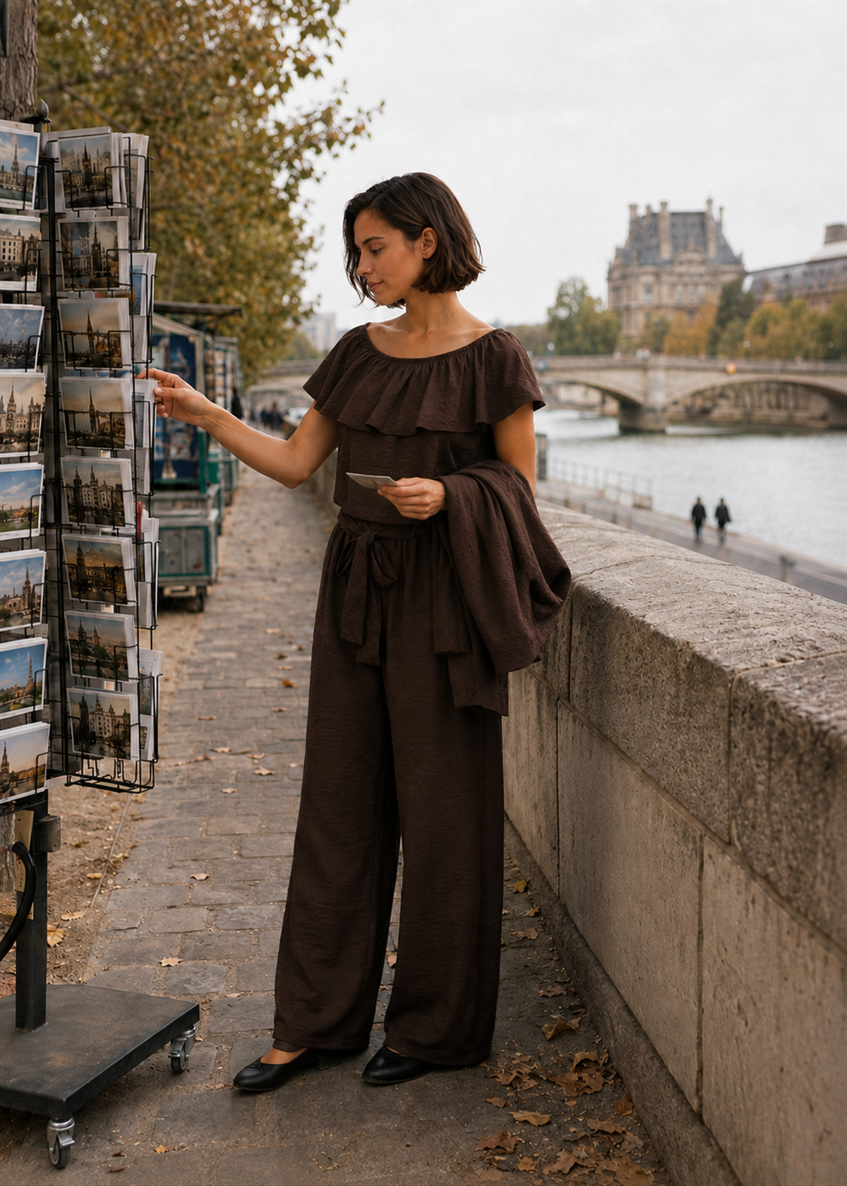 Flowy ruffle blouse