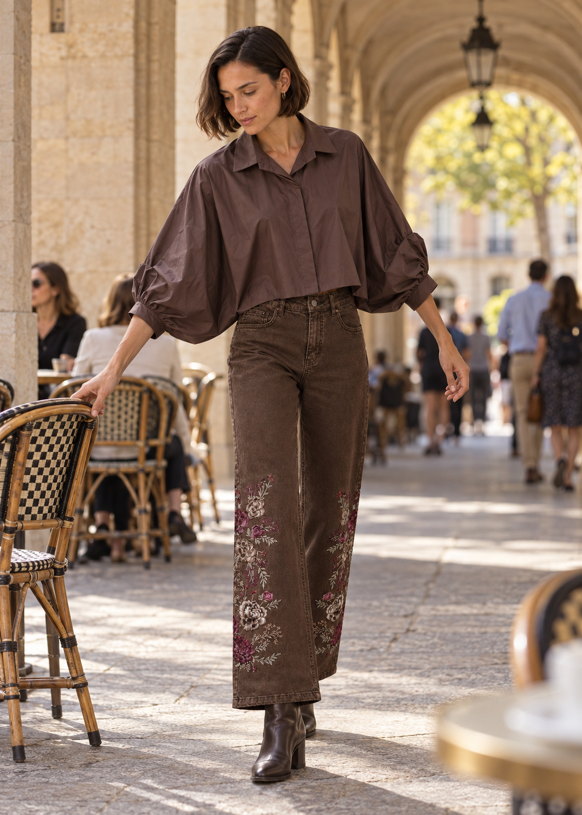 Camisa oversize corta