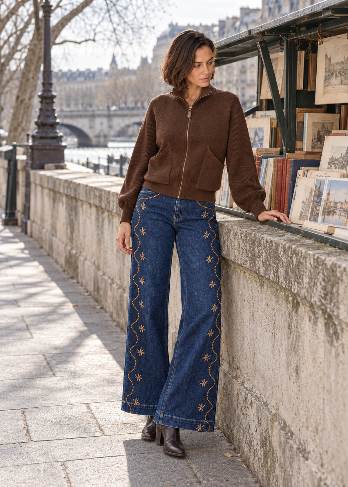 Chaqueta tricot cremallera