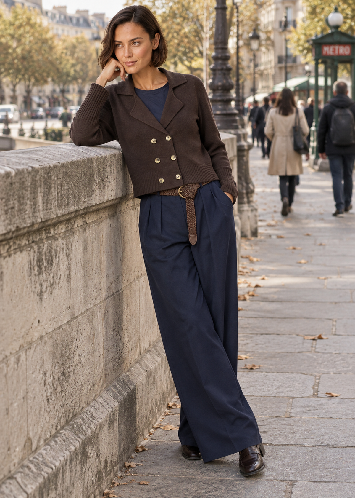 Cárdigan cruzado botones