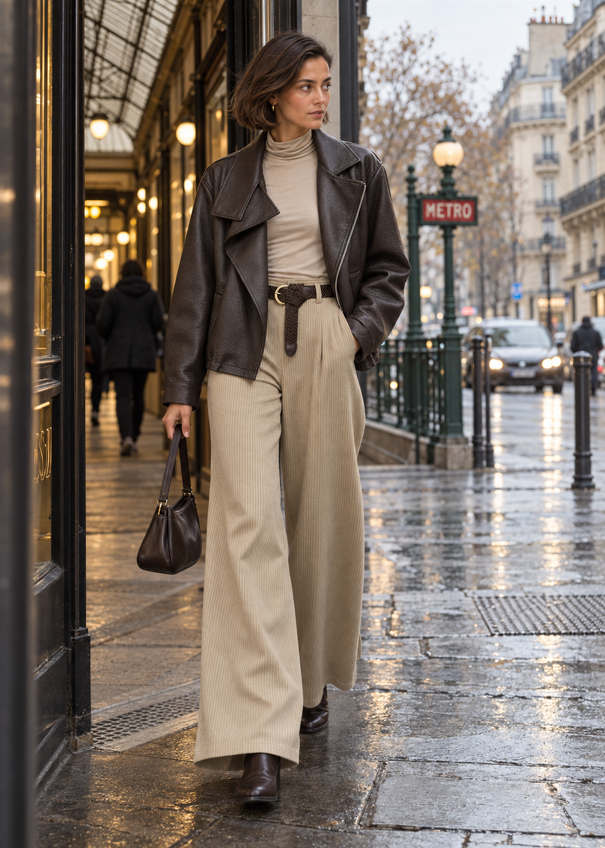 Corduroy palazzo pants