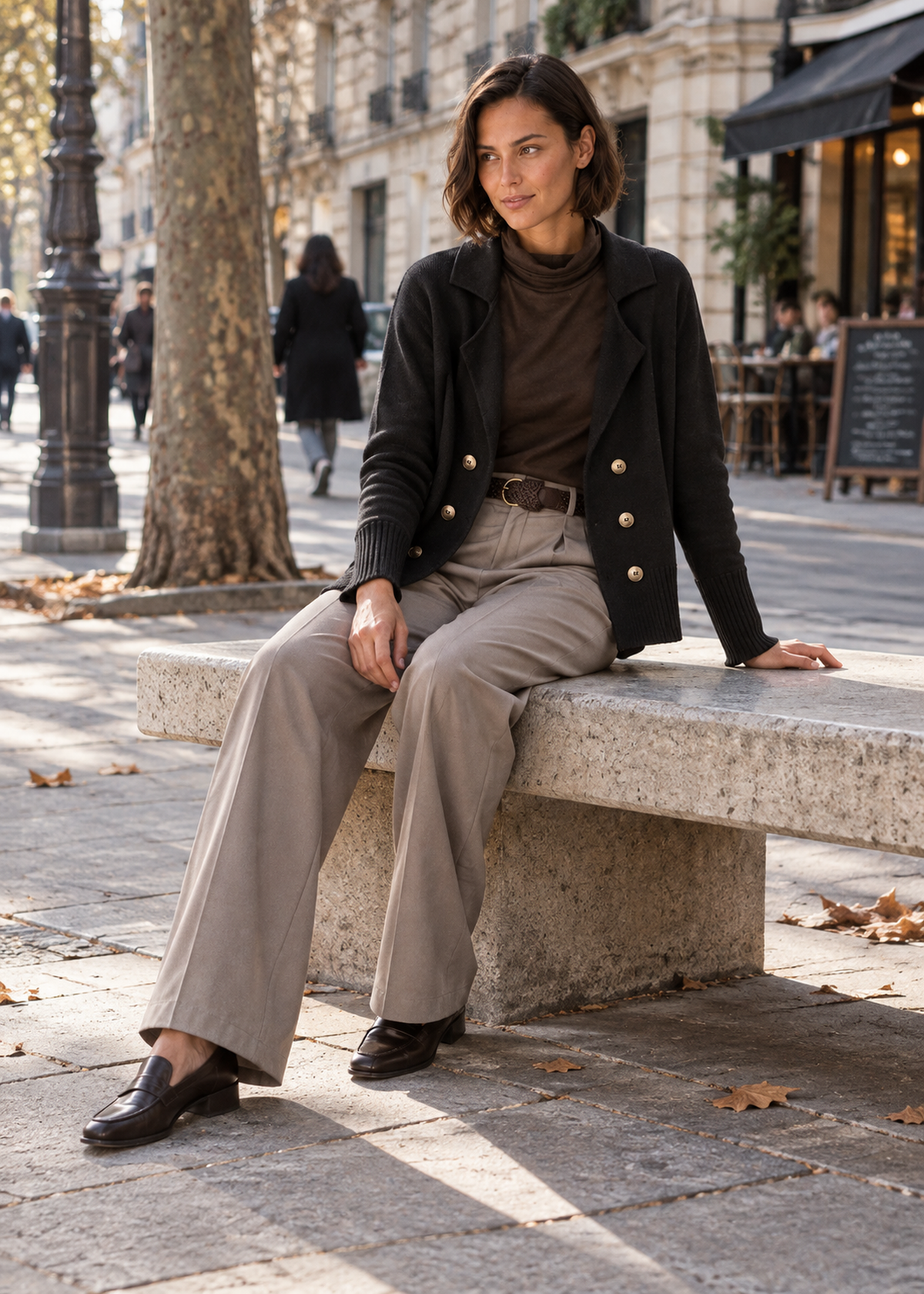 Cárdigan cruzado botones