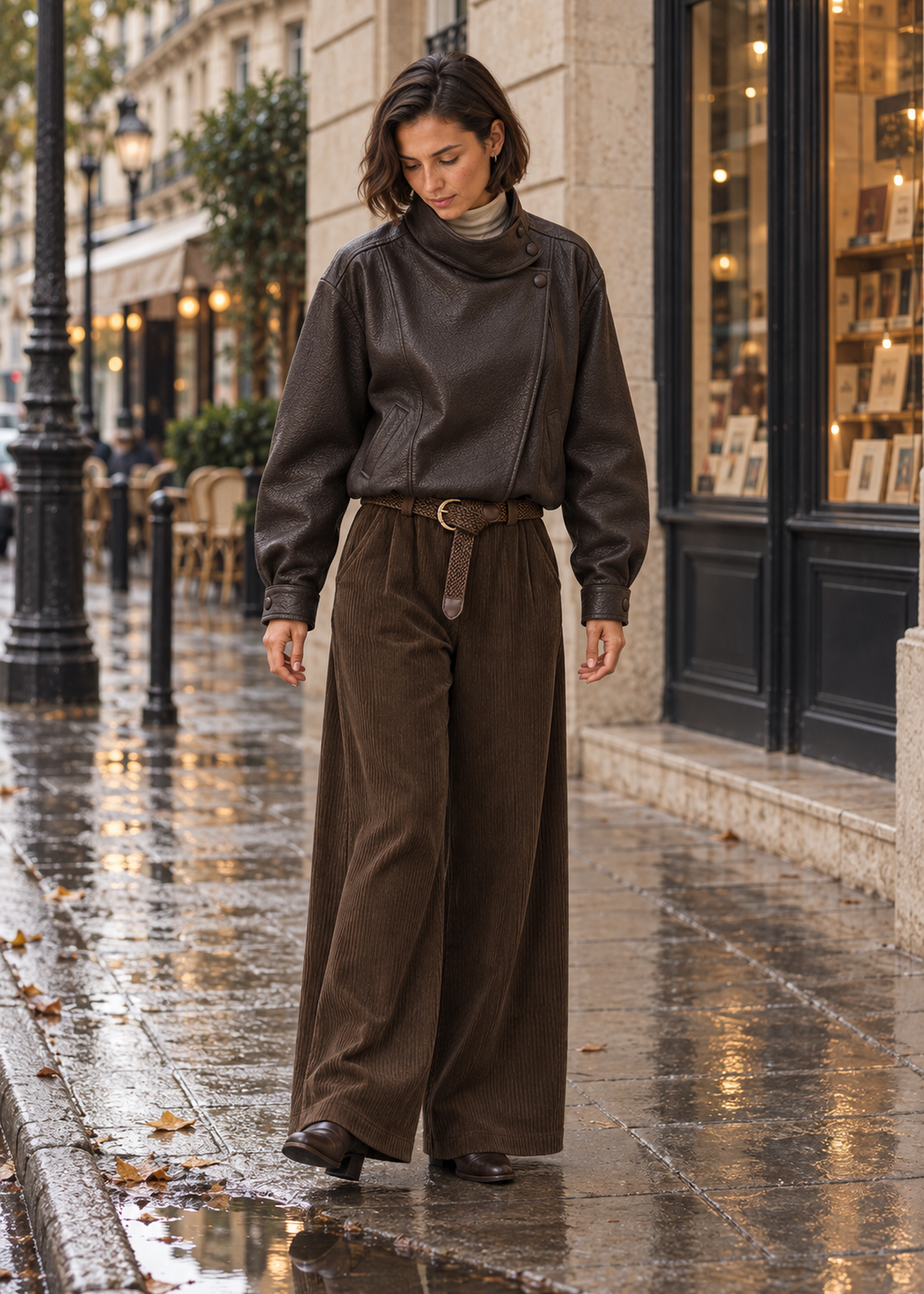 Corduroy palazzo pants