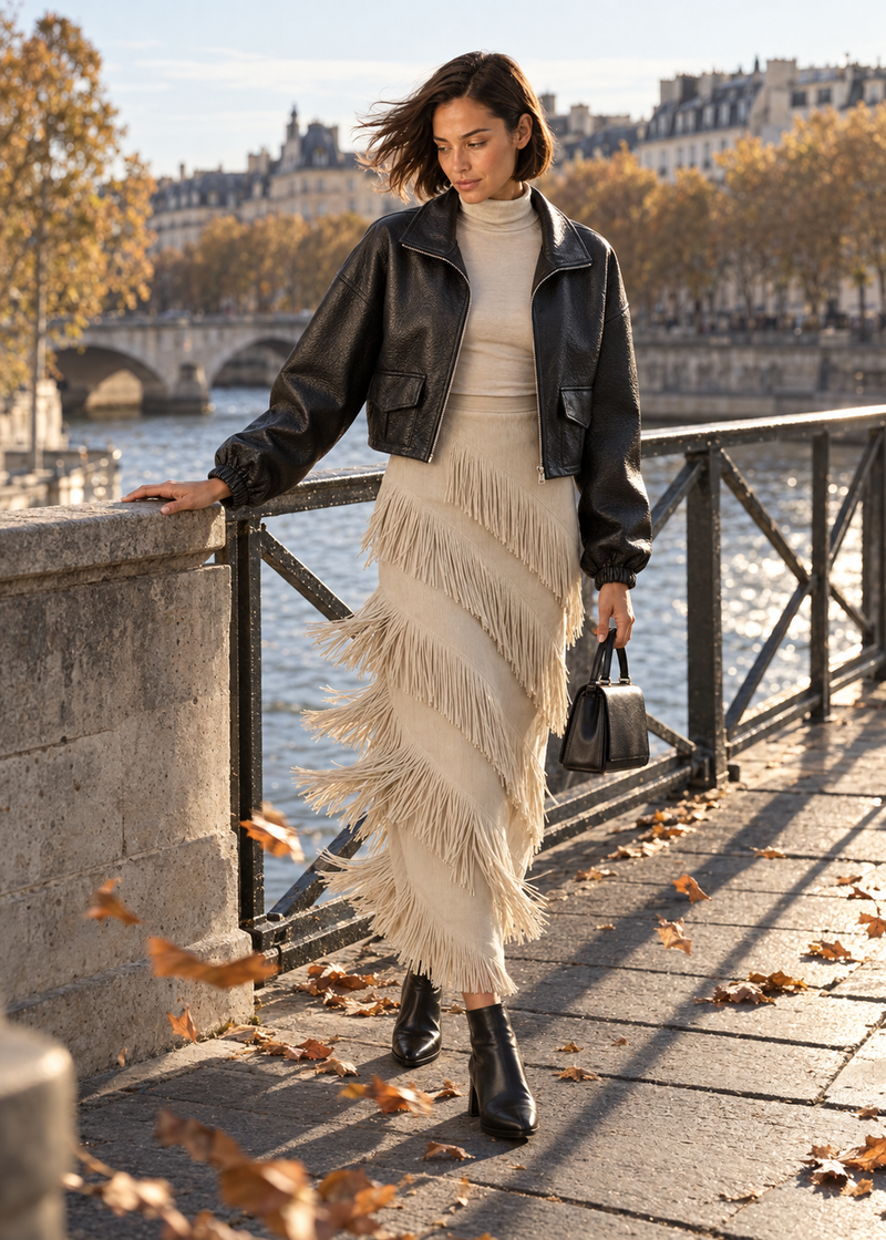 Fringe skirt