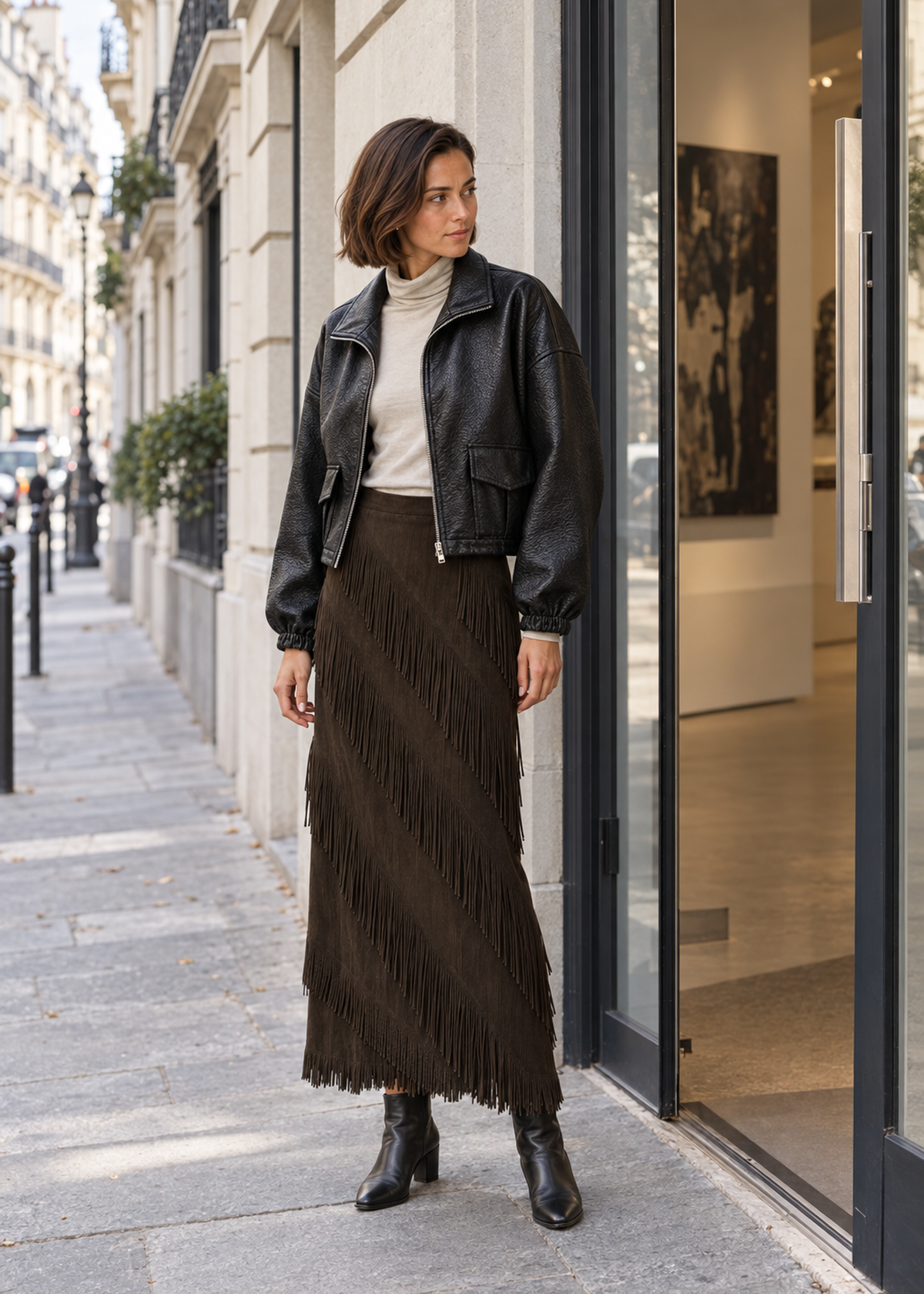 Fringe skirt