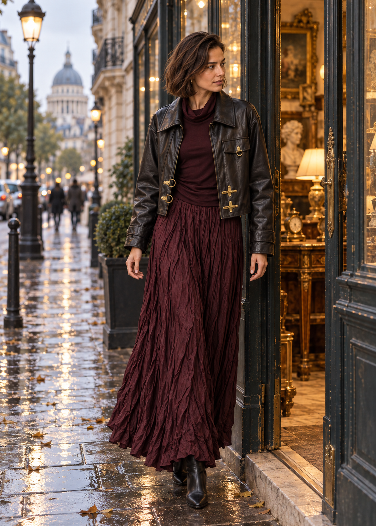 Pleated skirt