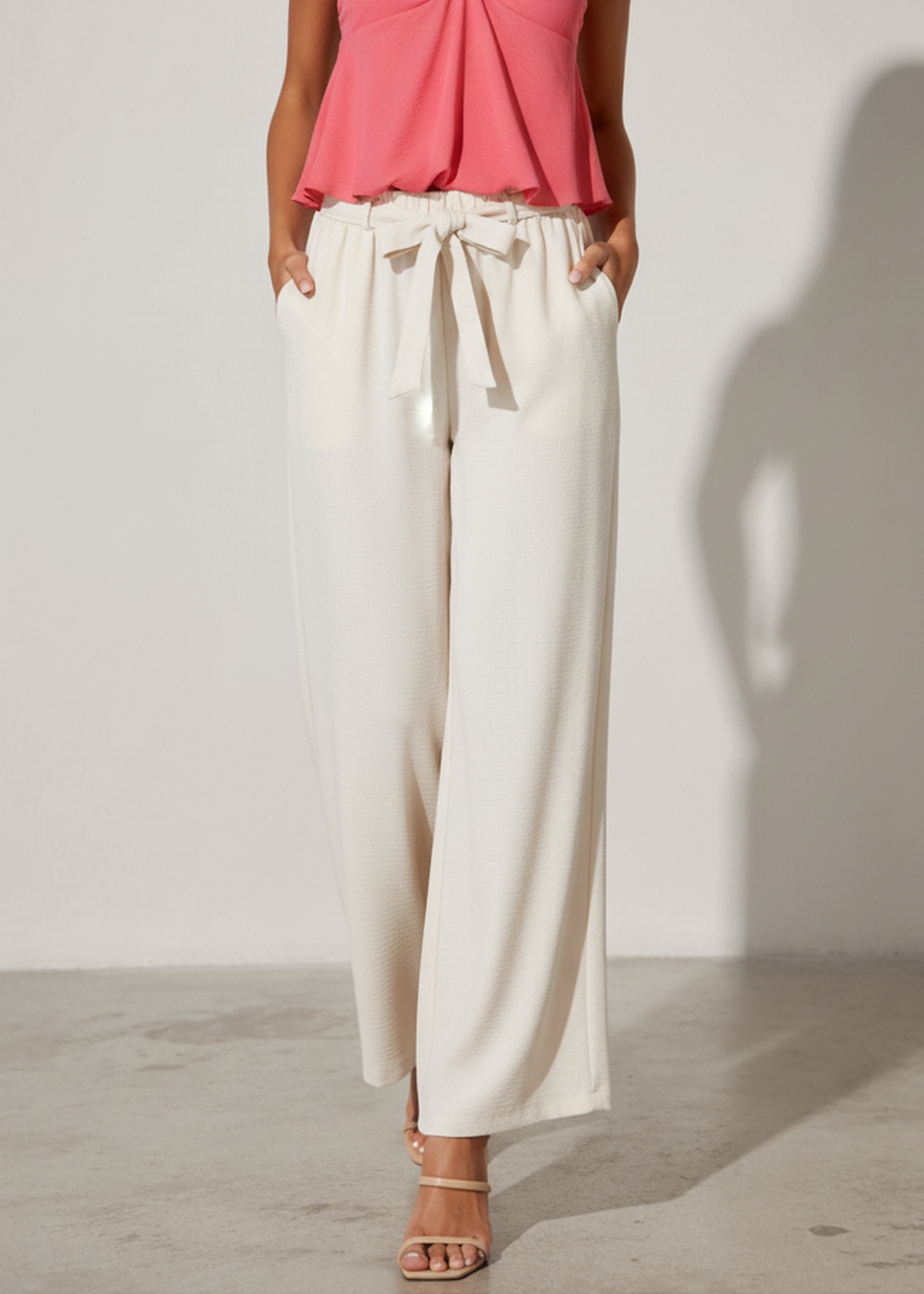 Pantalones fluidos lazo