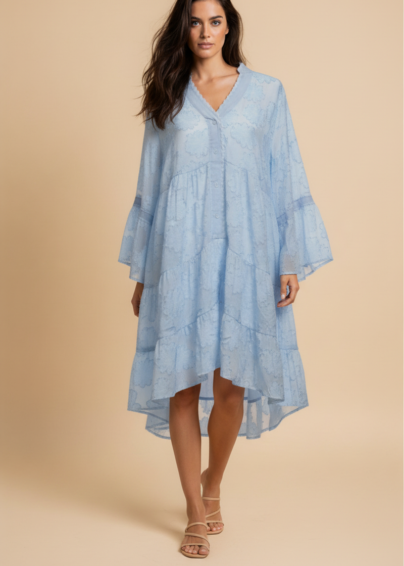 Vestido devoré corto