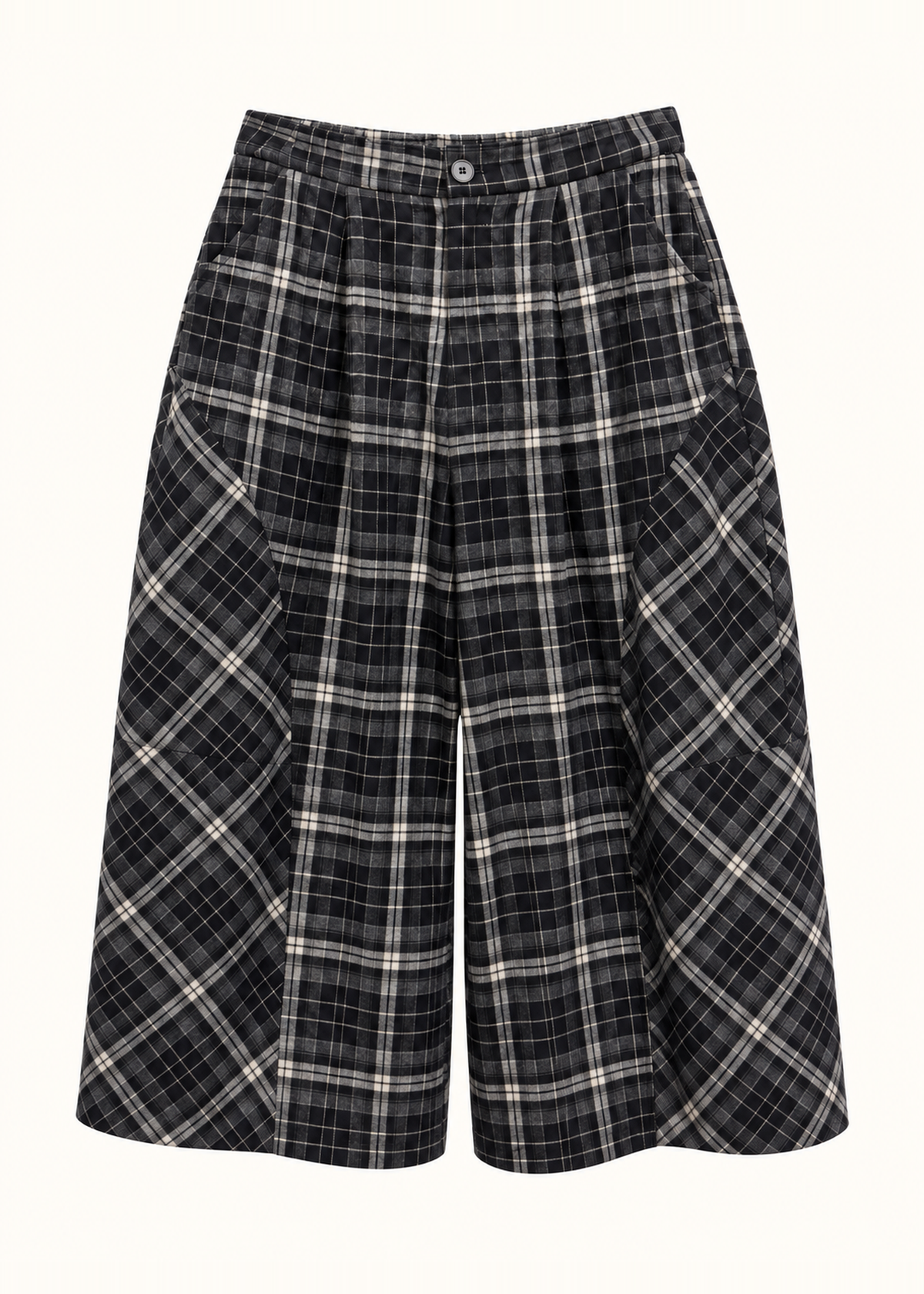 Pantalones cuadros anchos
