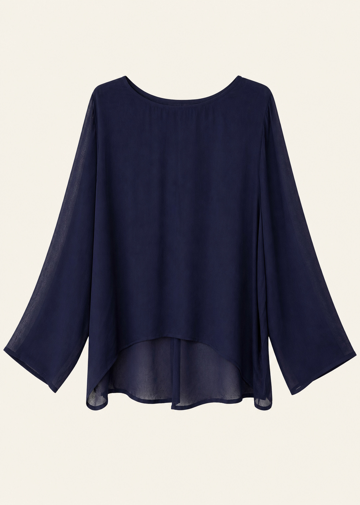 Blusa seda espalda botones