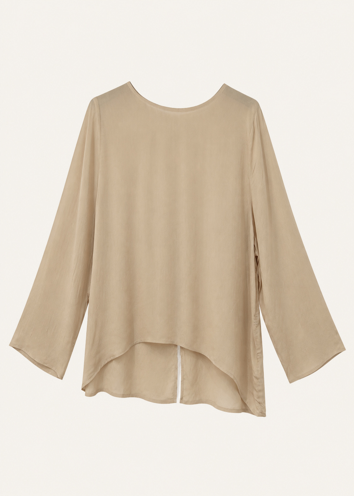 Blusa seda espalda botones