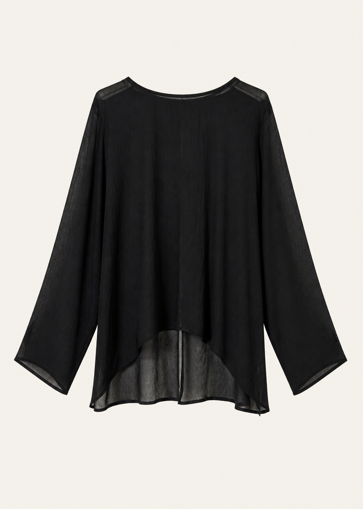 Blusa seda espalda botones
