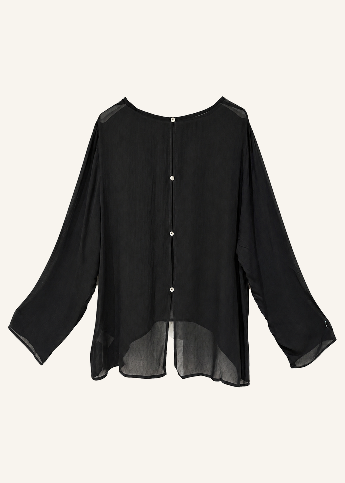 Blusa seda espalda botones