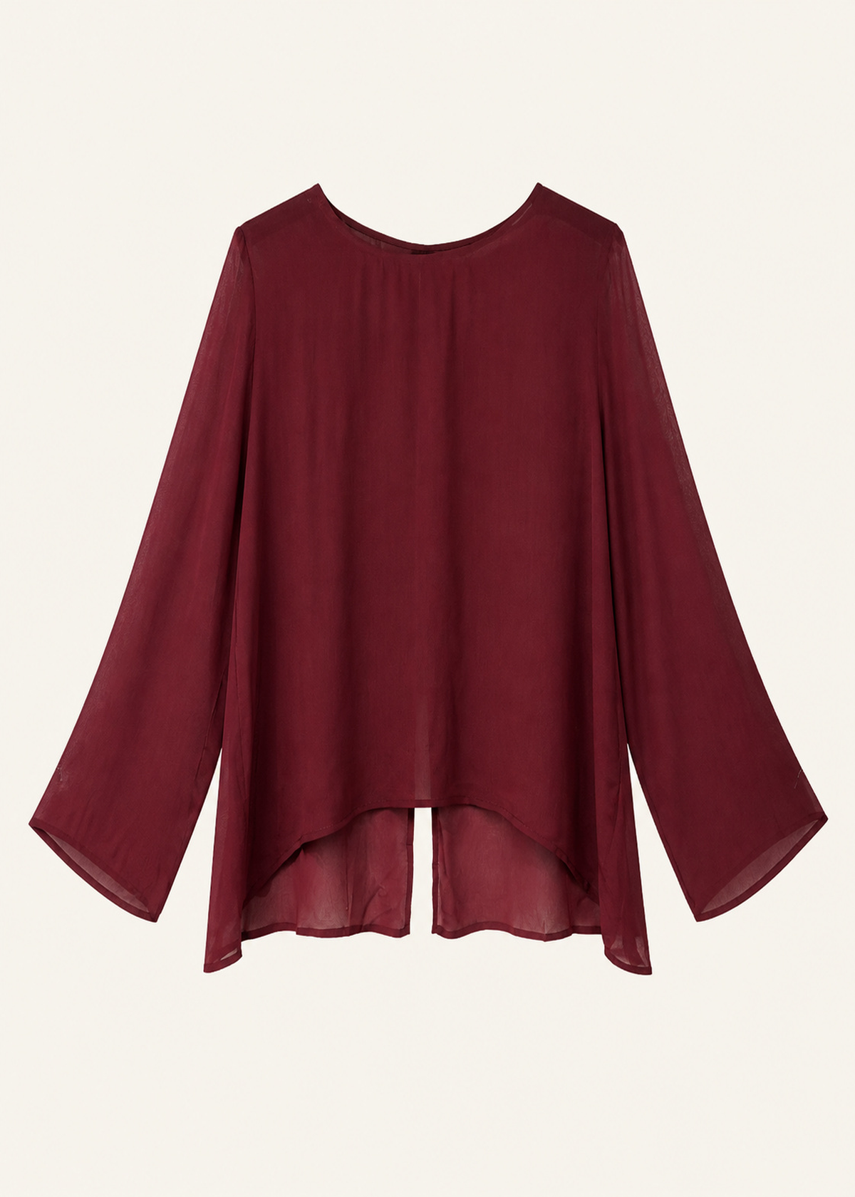 Blusa seda espalda botones