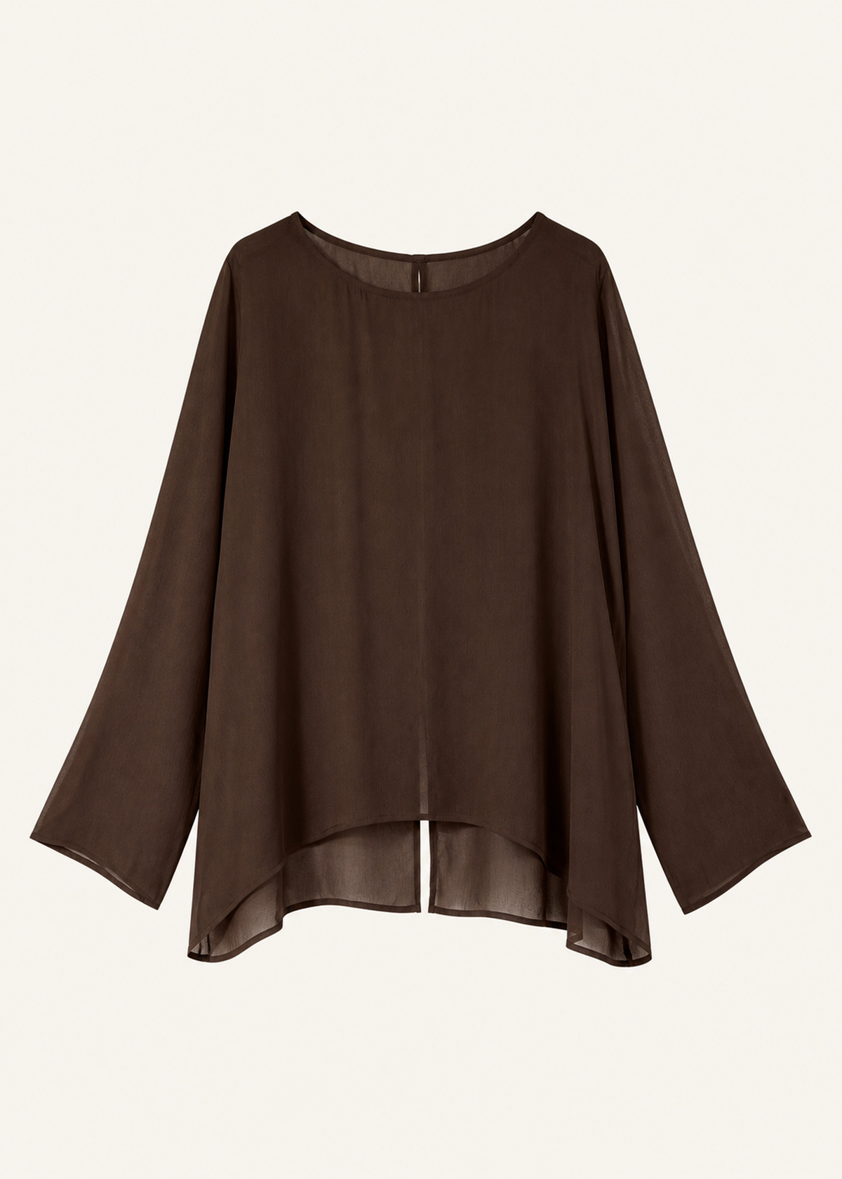 Blusa seda espalda botones