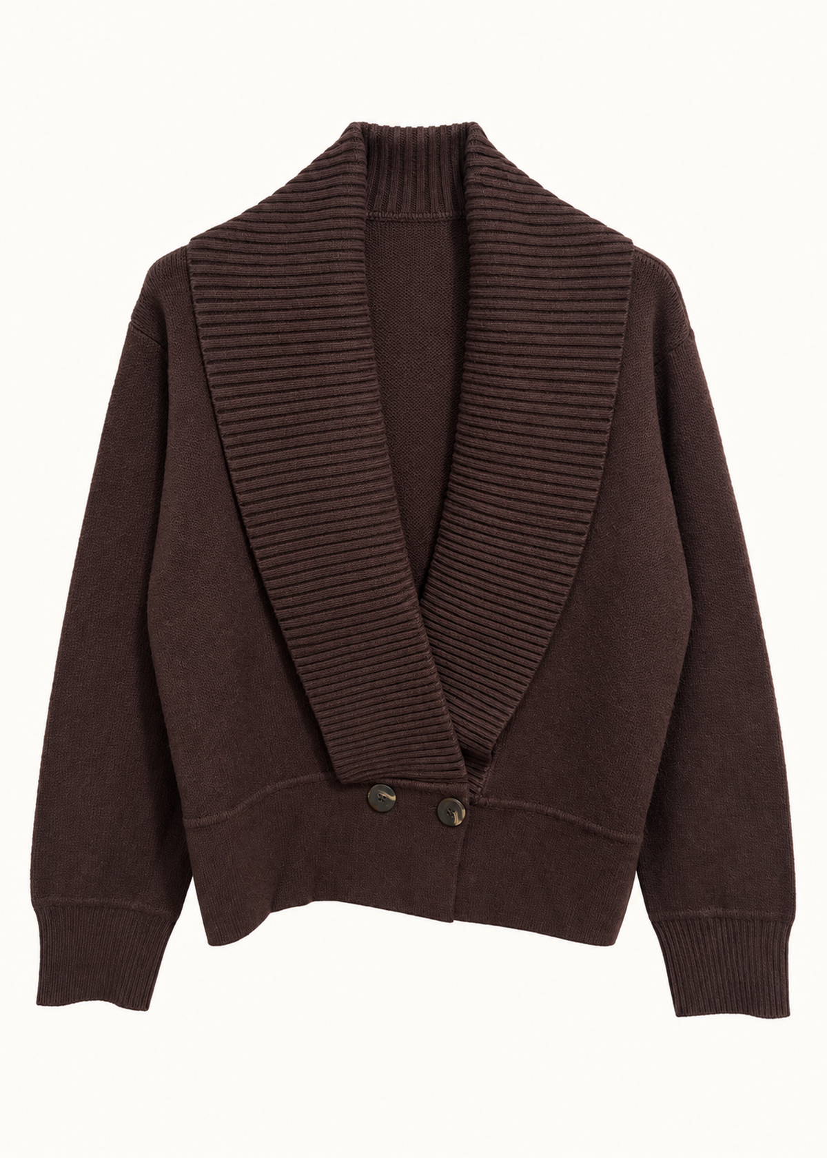 Cárdigan cuello ancho
