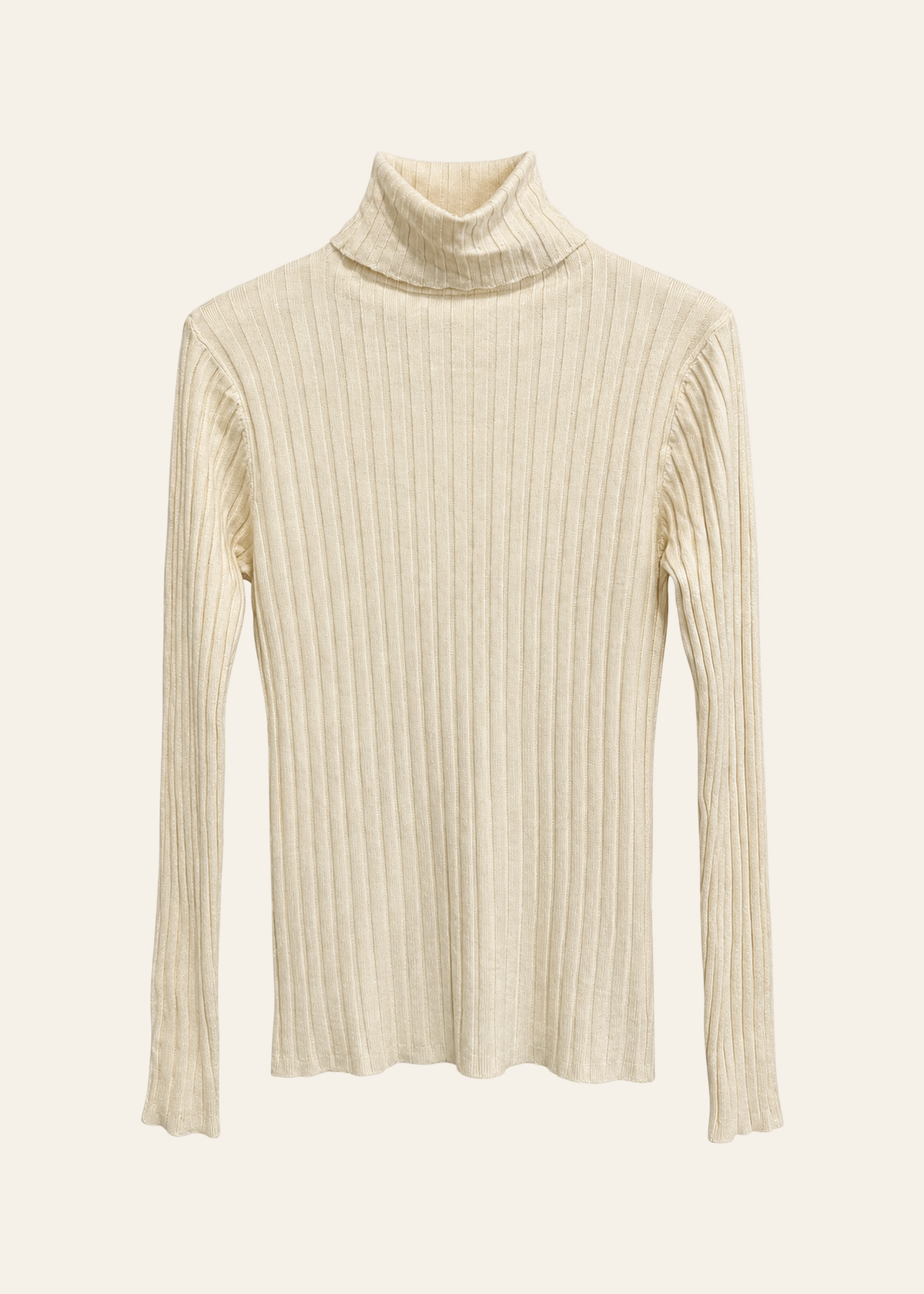 Jersey canalé cuello alto