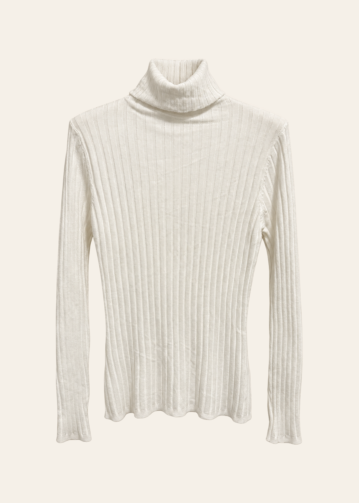 Jersey canalé cuello alto