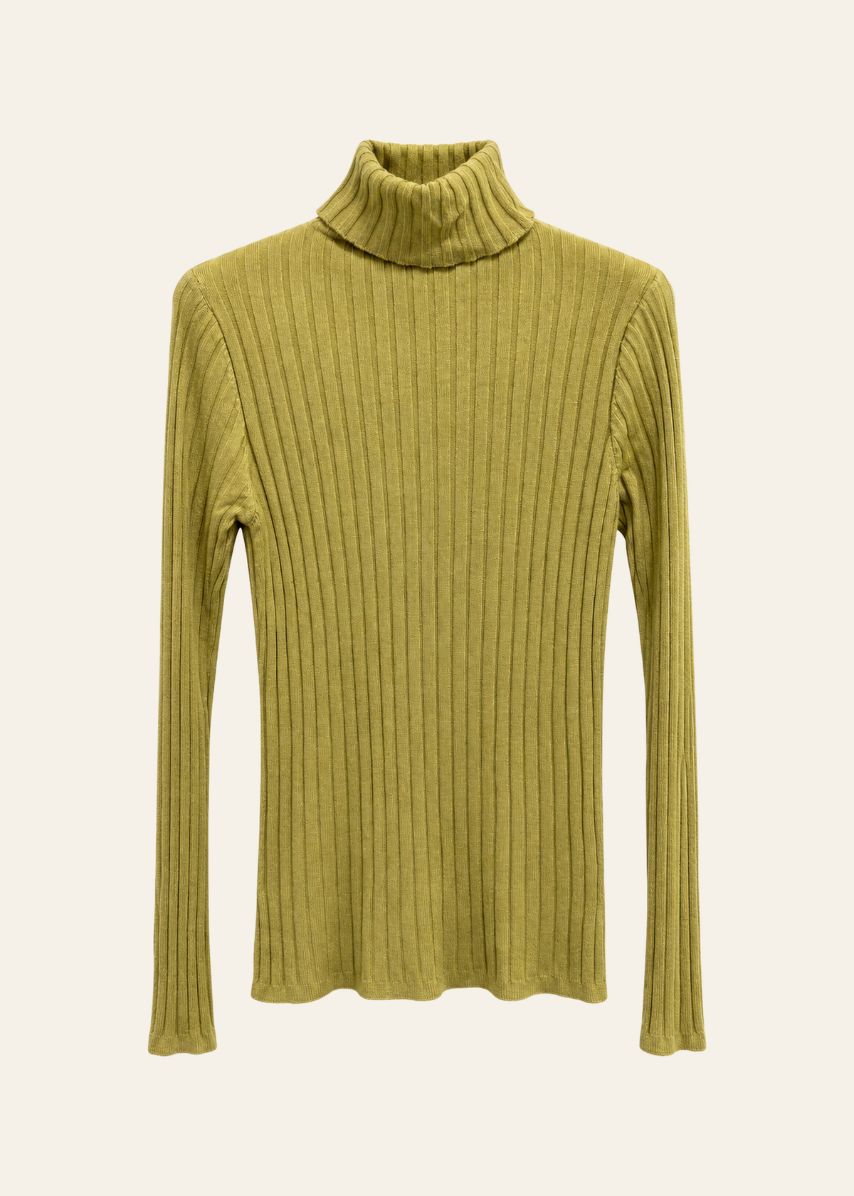 Jersey canalé cuello alto
